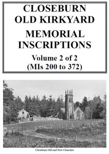 Closeburn Churchyard Memorial Inscriptions 2019 Vol 2