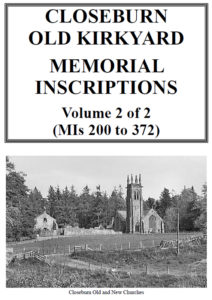 Closeburn Old Church Memorial Inscriptions 2019 Vol 2