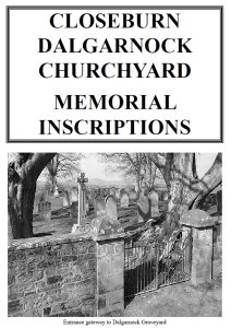 Closeburn Dalgarnock Churchyard MI 2020