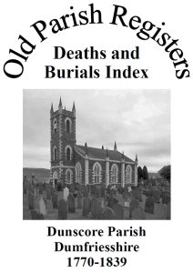 Dunscore OPR Deaths and Burials 2020