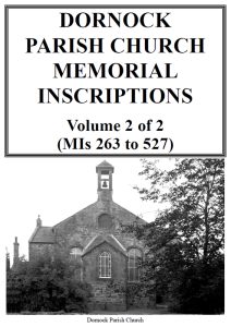 Dornock Parish Church MI 2020 Vol 2