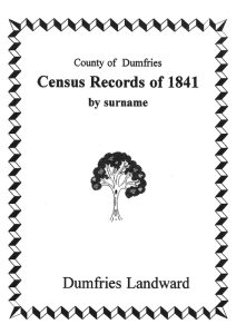 Dumfries Landward 1841 Census