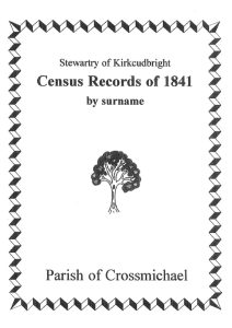 Crossmichael Parish 1841 Census
