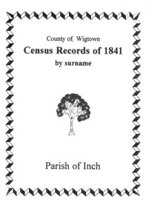 Inch Parish (ex Stranraer) 1841 Census