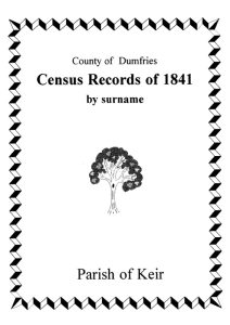 Keir Parish 1841 Census