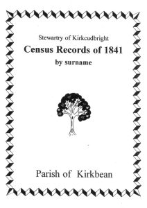 Kirkbean Parish 1841 Census
