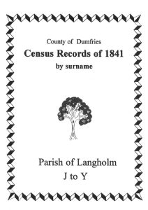 Langholm Parish 1841 Census - J to Y