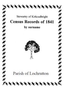 Lochrutton Parish 1841 Census