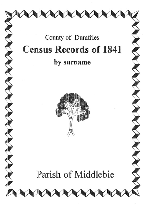 Middlebie Parish 1841 Census