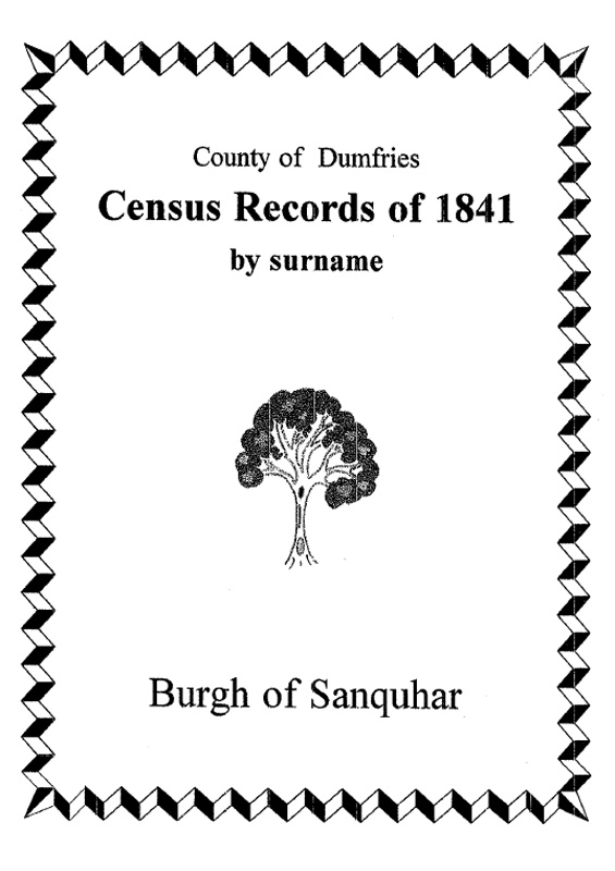 Sanquhar Burgh 1841 Census
