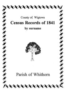 Whithorn Parish (ex Burgh) 1841 Census