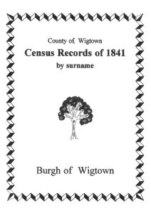 Wigtown Burgh 1841 Census
